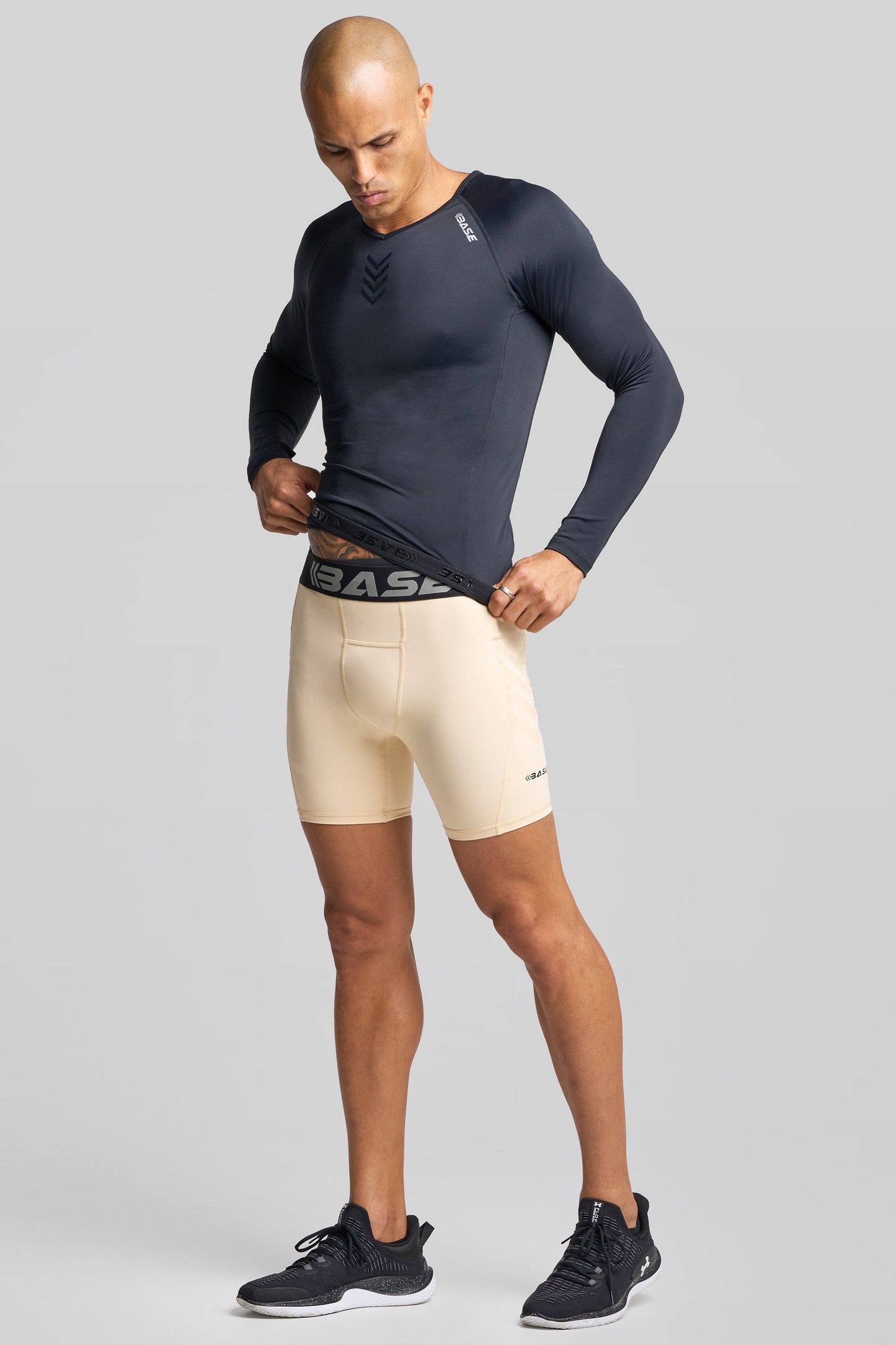 BASE Men's Compression Shorts - Tan