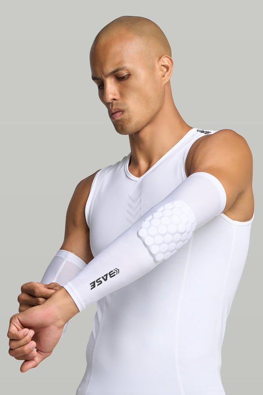 BASE Padded Arm Guard (Single) - White