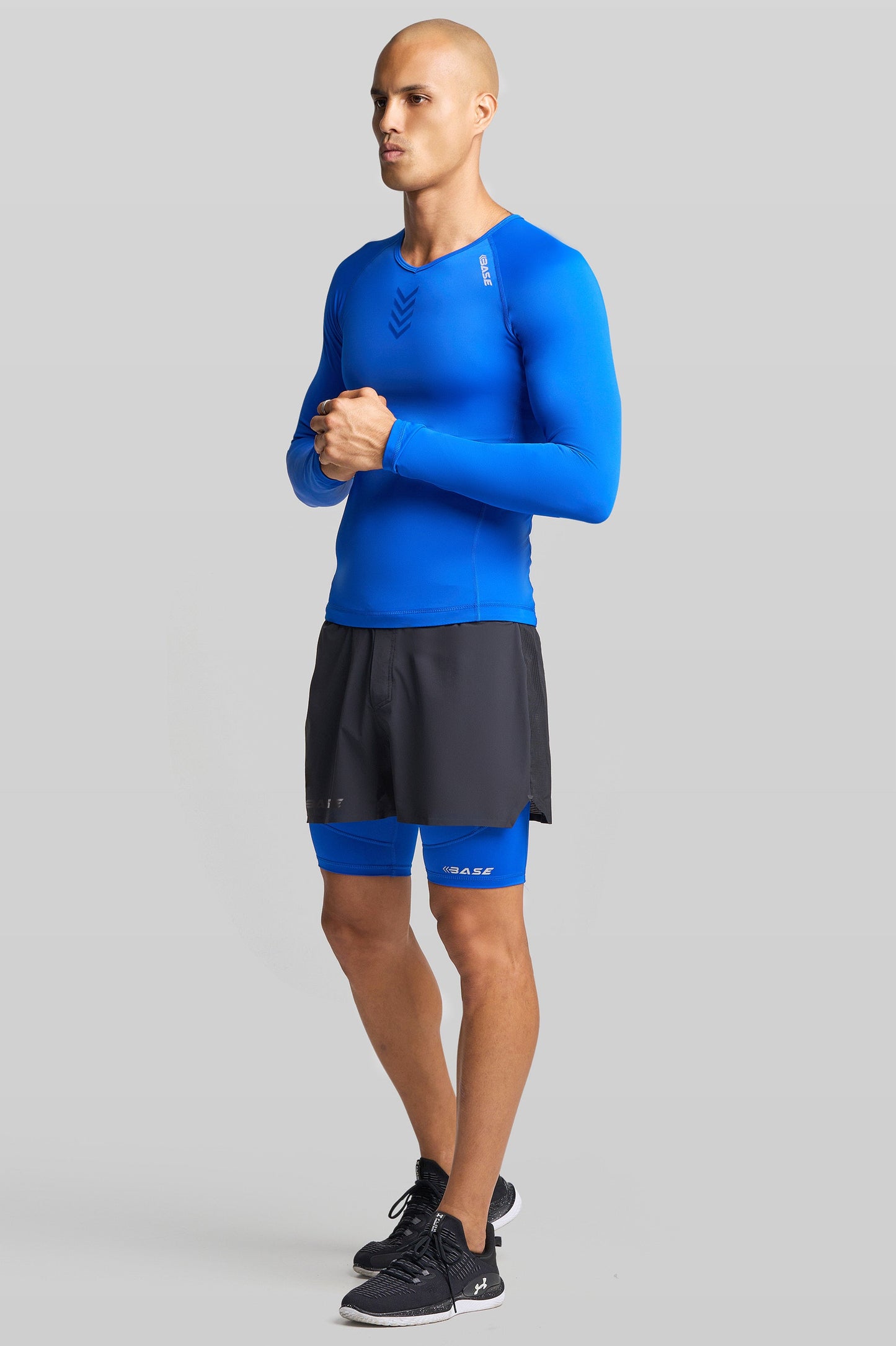 BASE Men's Long Sleeve Compression Tee - Royal