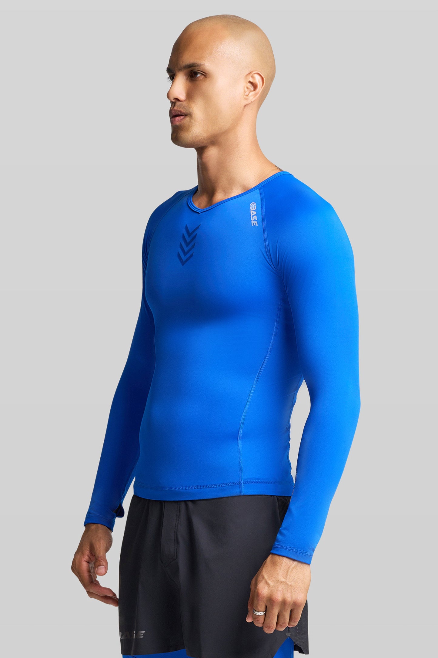BASE Men's Long Sleeve Compression Tee - Royal