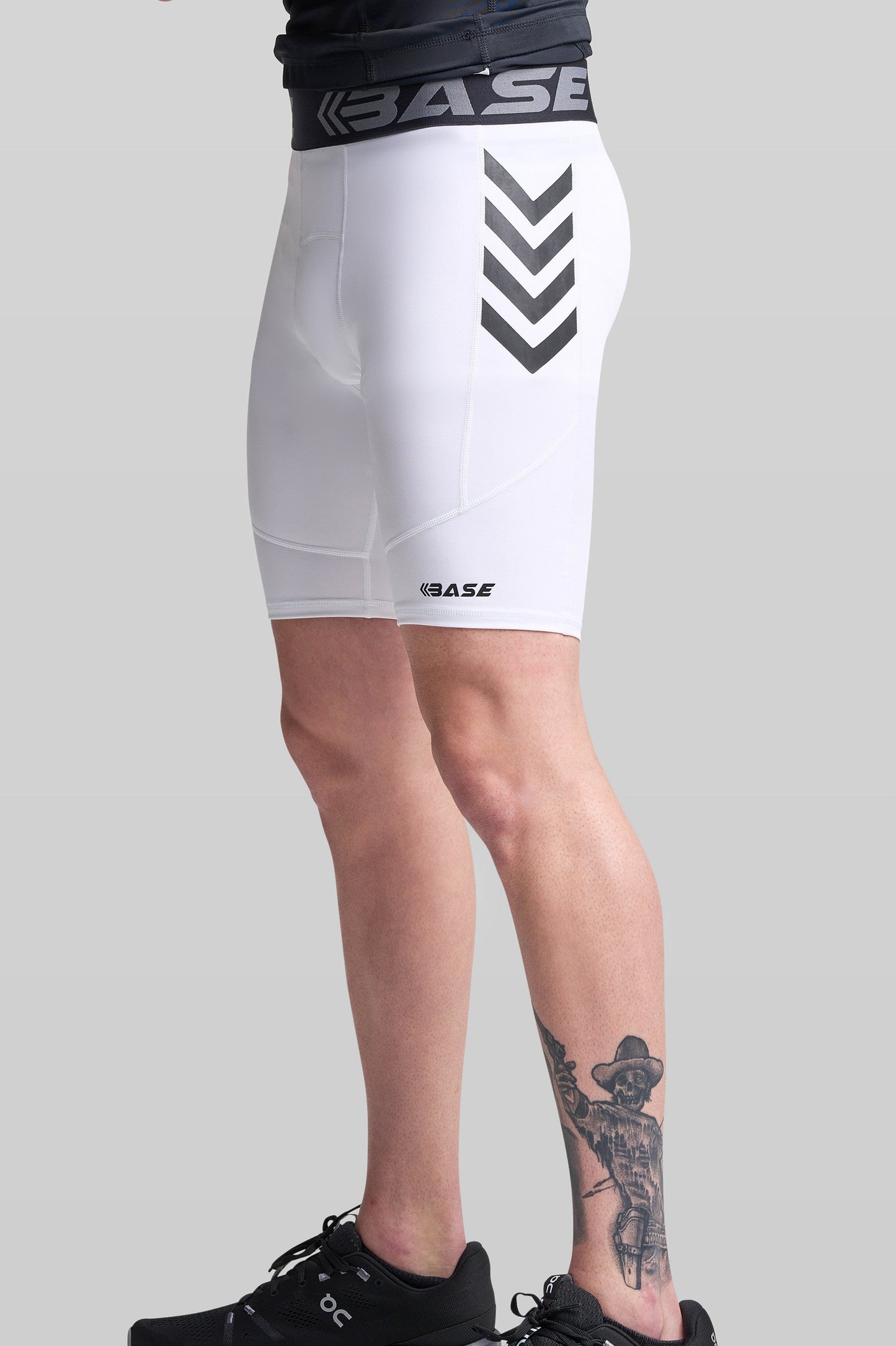 BASE Men's Endurance Compression Shorts - White