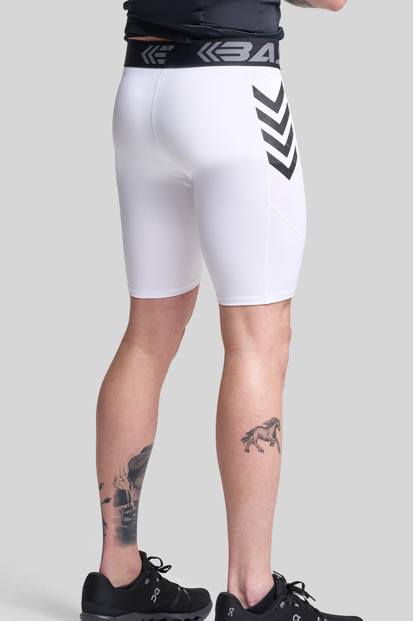 BASE Men's Endurance Compression Shorts - White