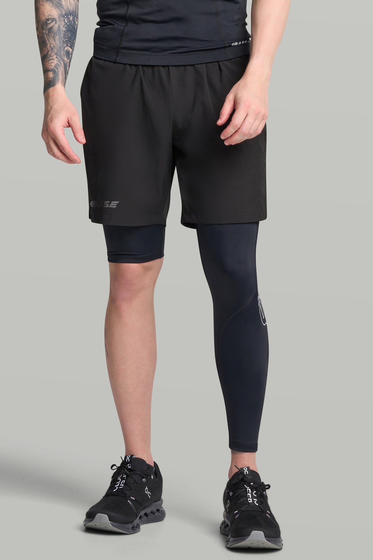 BASE Men's Adapted Compression Tights (Right leg short)