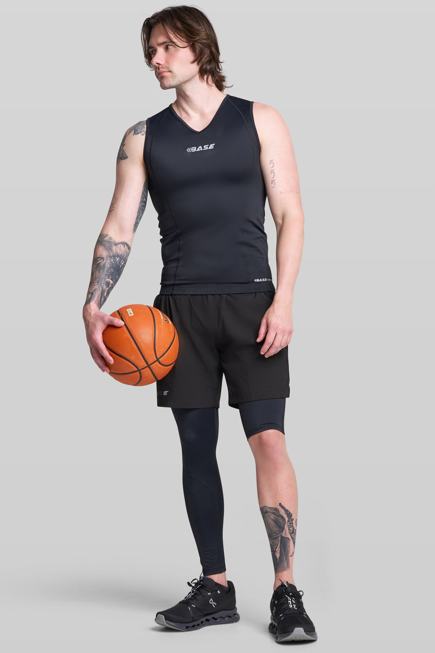 BASE Men's Adapted Compression Tights (Left leg short)