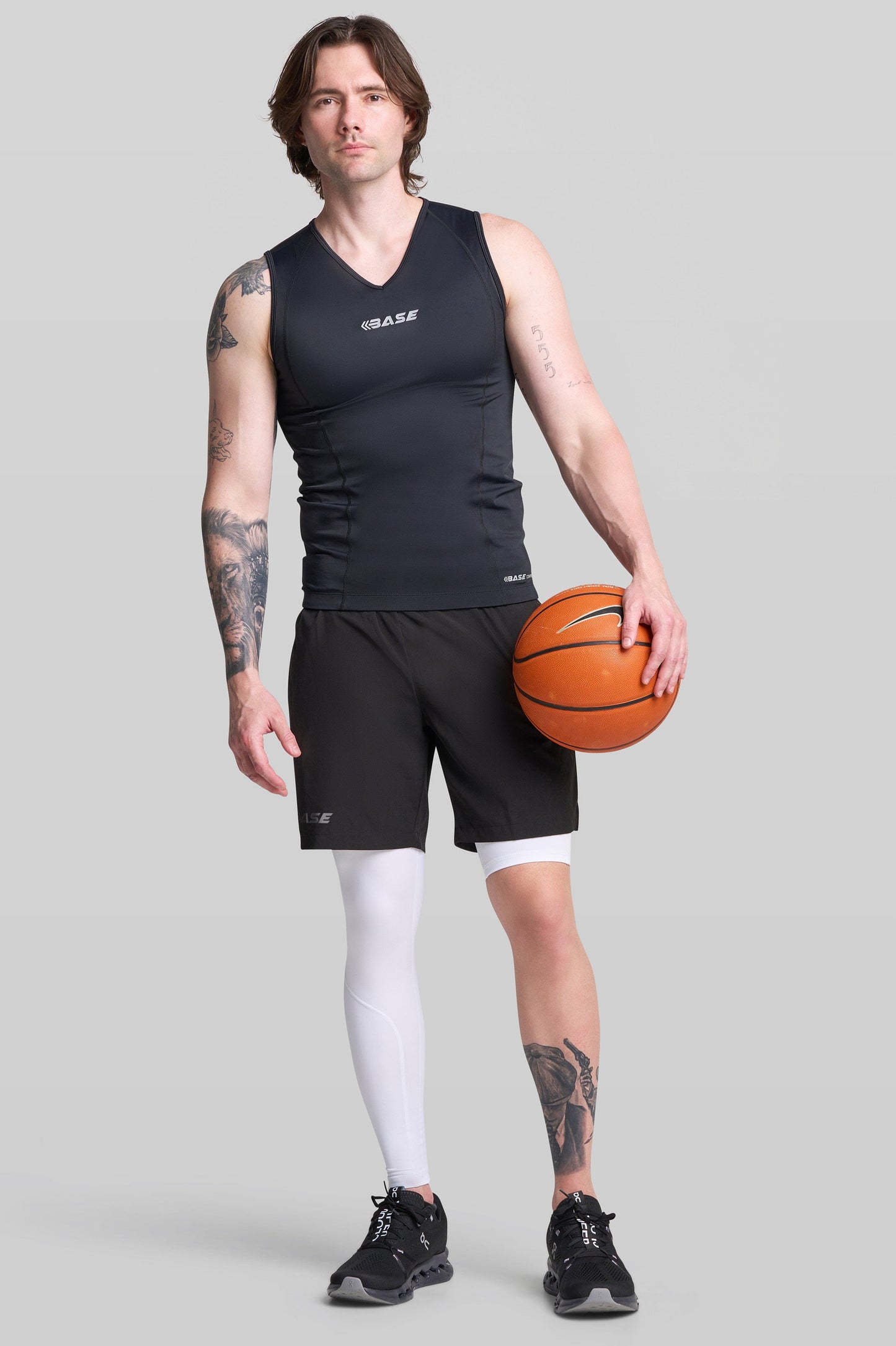 BASE Men's Adapted Compression Tights (Left leg short)