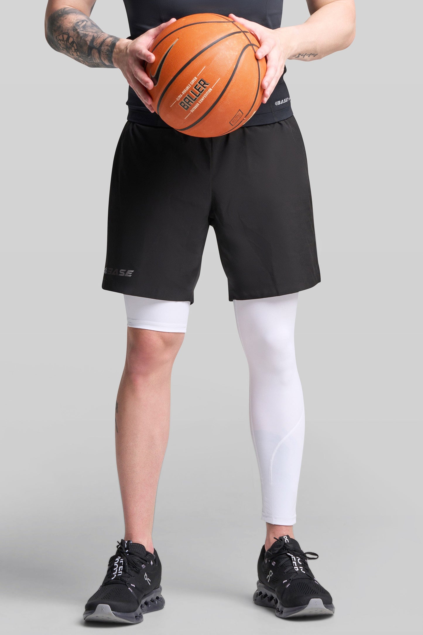 BASE Men's Adapted Compression Tights (Right leg short)