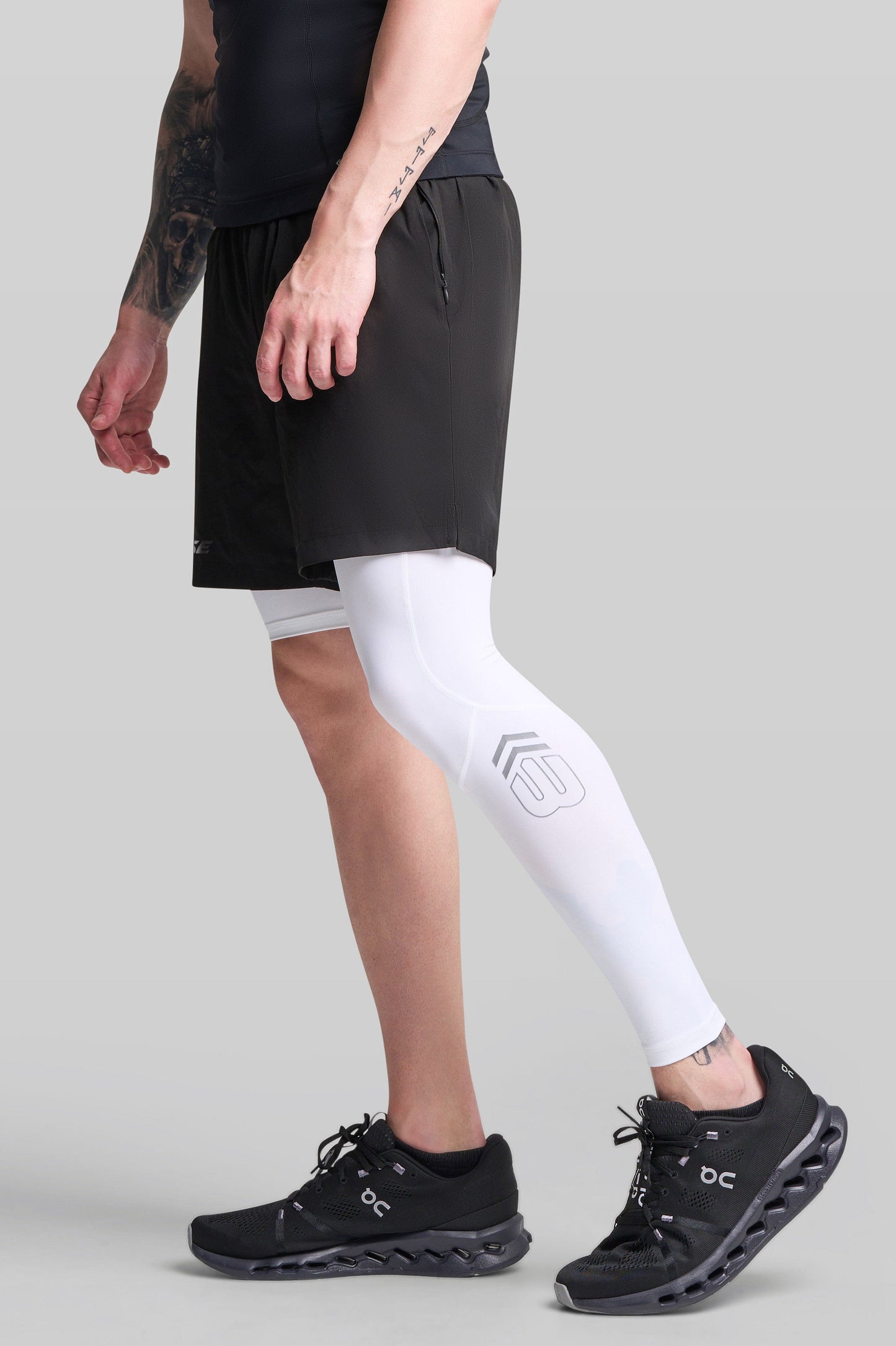 BASE Men's Adapted Compression Tights (Right leg short)
