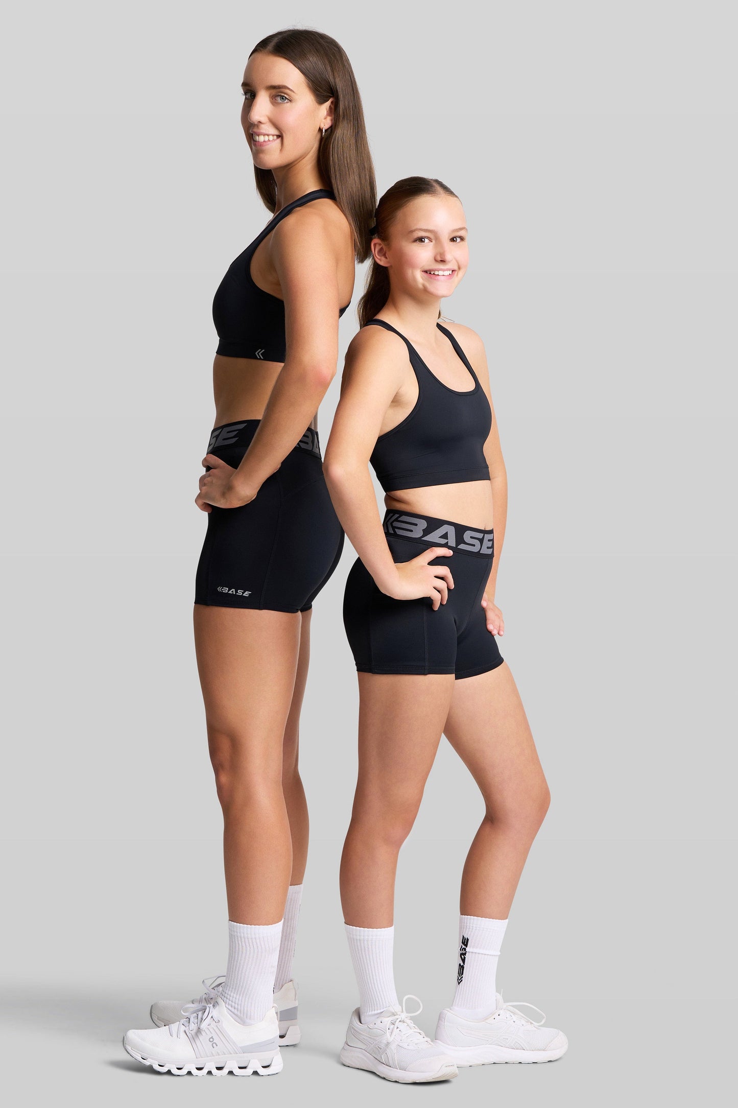 BASE Women's Cross-Back Sports Bra - Black