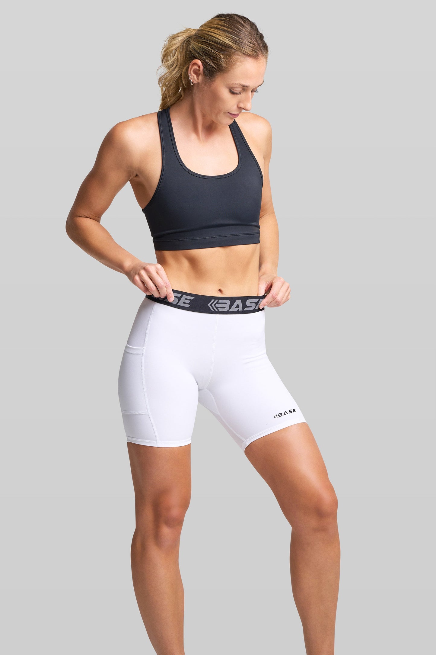 BASE Women's Compression Shorts - White
