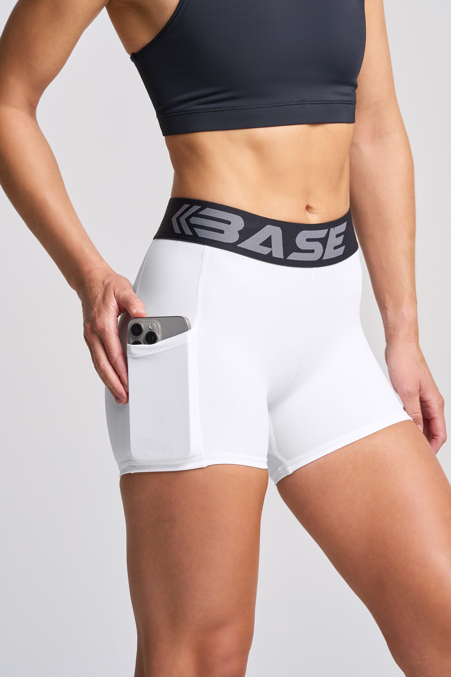 BASE Women's 3" Pro Training Shorts - White