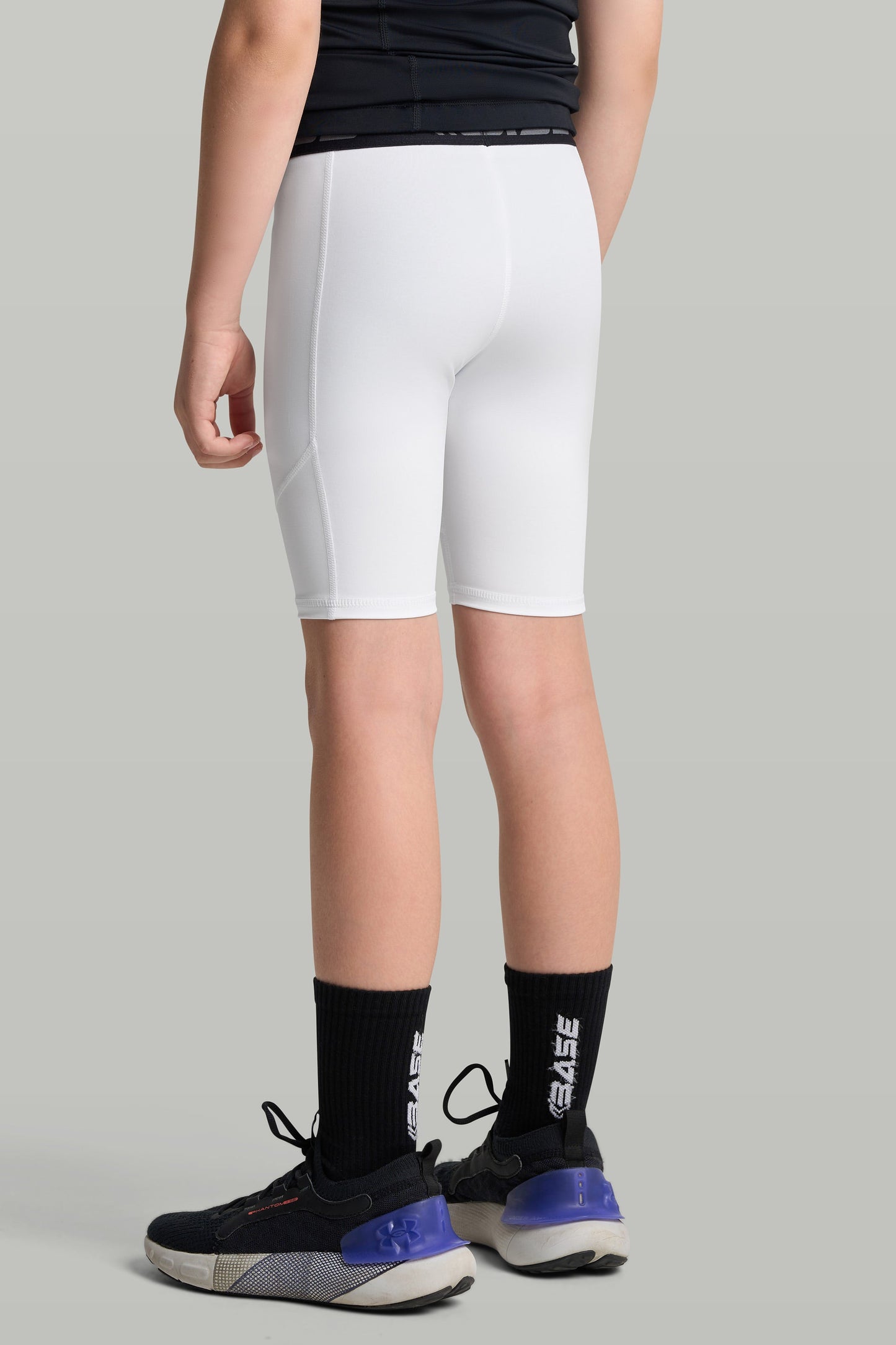 BASE Boys Compression Shorts - White